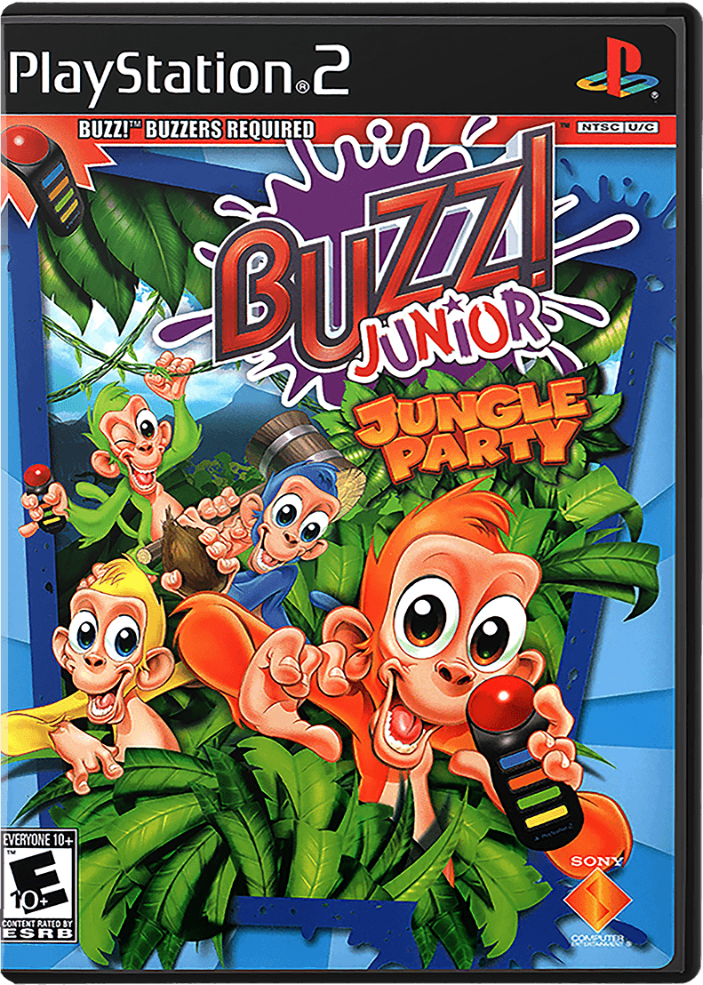 Buzz Junior Jungle Party box art for Playstation 2